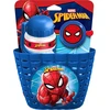 Dviračių rinkinys Spiderman (krepšelis, butelis Vanduo, varpelis)