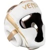 Bokso šalmas Venum Elite - Baltas/Gold