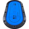 Buffalo foldable poker table top with cup holders