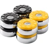 Buffalo Shuffleboard pucks set 4 x juodas and 4 x yellow