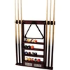 Buffalo Wooden De Luxe Wall Rack for 6 Cues
