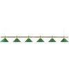 Buffalo Žalvarinis šviestuvas su 6 žaliais atspalviais 276c