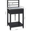 Cattara Modulinis stalas su plautuve TORINO 1 lauko virtuvei 60x47x123 cm