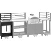 Cattara Modulinis stalas su kriaukle TORINO 1 lauko virtuvei 60x47x123cm