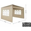 Cattara Párty stan nůžkový 3x3 m s bočnicemi PALACE béžový WATERPROOF