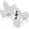 Crank shaft with crank set 110 + pedals for Berg Rally