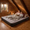 Dvivietis pripučiamas čiužinys inSPORTline Valkon Duo 192x151x22 cm su įmontuota elektrine pompa