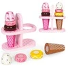Ecotoys Medinių Velcro ledų rinkinys vaikams, 9 elementai