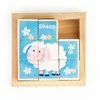 Edukacinės medinės kaladėlės-dėlionė Ecotoys Zoo