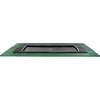 EXIT Dynamic ground level trampoline 244x427cm with Freezone safety tiles - juodas