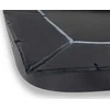 EXIT Dynamic ground level trampoline 244x427cm with safety net - juodas