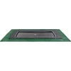 EXIT Dynamic ground level trampoline 244x427cm with Freezone safety tiles - juodas
