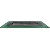 EXIT Dynamic ground level trampoline 244x427cm with Freezone safety tiles - juodas