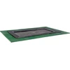 EXIT Dynamic ground level trampoline 275x458cm with Freezone safety tiles - juodas