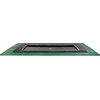 EXIT Dynamic ground level trampoline 275x458cm with Freezone safety tiles - juodas