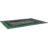 EXIT Dynamic ground level trampoline 305x519cm with Freezone safety tiles - juodas