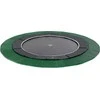 EXIT Dynamic ground level trampoline ø366cm with Freezone safety tiles - juodas
