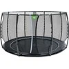 EXIT Dynamic ground level trampoline ø366cm with safety net - juodas