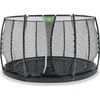EXIT Dynamic ground level trampoline ø366cm with safety net - juodas