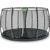 EXIT Dynamic ground level trampoline ø366cm with safety net - juodas