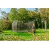 EXIT Dynamic ground level trampoline ø427cm with safety net - juodas