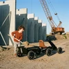 EXIT Foxy Pedal Go-Kart with Trailer - Espresso Juodas