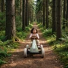 EXIT Foxy PedalGo-Kart - Retro Žalias