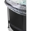 EXIT Juodas Leather pool ø360x122cm with sand filter pump and dome - juodas