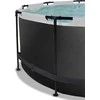 EXIT Juodas Leather pool ø360x122cm with sand filter pump and dome - juodas