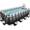 EXIT Juodas Leather pool 400x200x122cm with filter pump - juodas