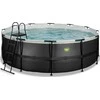 EXIT Juodas Leather pool ø427x122cm with sand filter pump - juodas