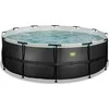 EXIT Juodas Leather pool ø427x122cm with sand filter pump - juodas