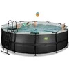 EXIT Juodas Leather pool ø450x122cm with sand filter pump - juodas