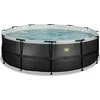 EXIT Juodas Leather pool ø450x122cm with sand filter pump - juodas