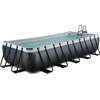 EXIT Juodas Leather pool 540x250x100cm with filter pump - juodas