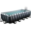 EXIT Juodas Leather pool 540x250x122cm with sand filter pump - juodas