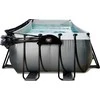 EXIT Juodas Leather pool 540x250x122cm with sand filter pump and dome - juodas