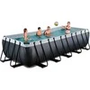 EXIT Juodas Leather pool 540x250x122cm with filter pump - juodas
