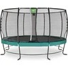 EXIT Lotus Premium trampoline ø427cm - žalias