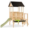 EXIT Panorama 350 wooden playhouse with slide and mud kitchen