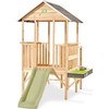 EXIT Panorama 350 wooden playhouse with slide and mud kitchen