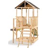 EXIT Panorama 550 wooden playhouse with slide, mud kitchen and sandpit