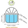 EXIT pool dome ECO ø427cm - universal