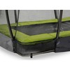 EXIT Silhouette ground trampoline 153x214cm with safety net - žalias