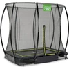 EXIT Silhouette ground trampoline 153x214cm with safety net - juodas