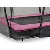 EXIT Silhouette ground trampoline 153x214cm with safety net - pink