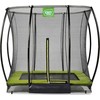 EXIT Silhouette ground trampoline 153x214cm with safety net - žalias