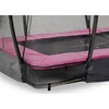 Įleidžiamas batutas EXIT Silhouette 153x214 cm su apsauginiu tinklu – rožinis