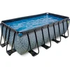 EXIT Stone pool 400x200x122cm with sand filter pump - pilkas