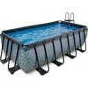 EXIT Stone pool 400x200x122cm with sand filter pump - pilkas